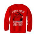 CHRISTMAS UGLY SWEATERS Red sweater (I GOT HO'S)