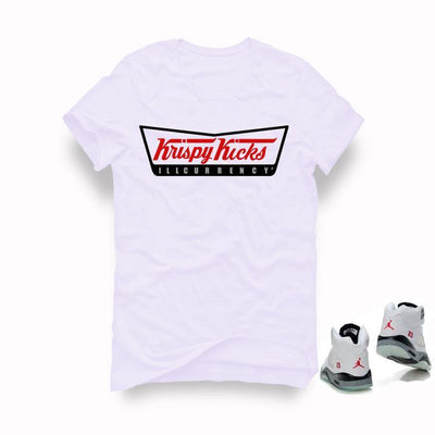Air Jordan 5 White Cement White T (Krispy Kicks)