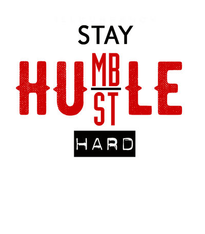 Air Jordan 1 KO White T-Shirt (Stay Humble Hustle Hard)
