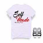 Nike Air More Uptempo White Black T Shirt (Self Made)
