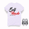 Nike Air More Uptempo White Black T Shirt (Self Made)