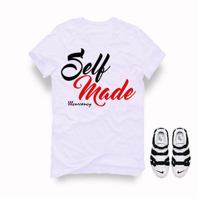 Nike Air More Uptempo White Black T Shirt (Self Made)
