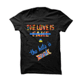 Fruity Pebble Foams Black T Shirt (Hate Is Real)