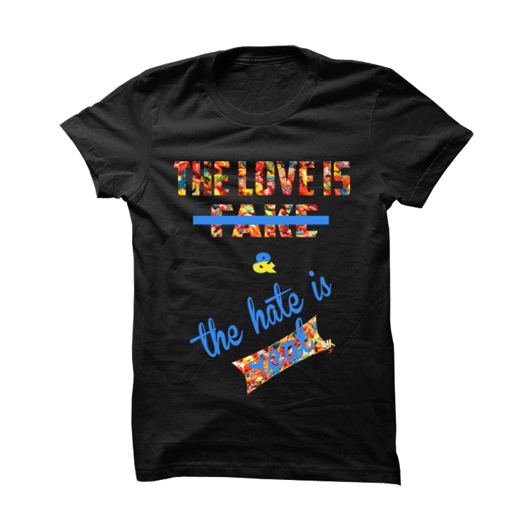 Fruity Pebble Foams Black T Shirt (Hate Is Real)