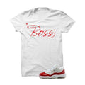 Jordan 11 Low Varsity Red White T Shirt (Boss Lady)