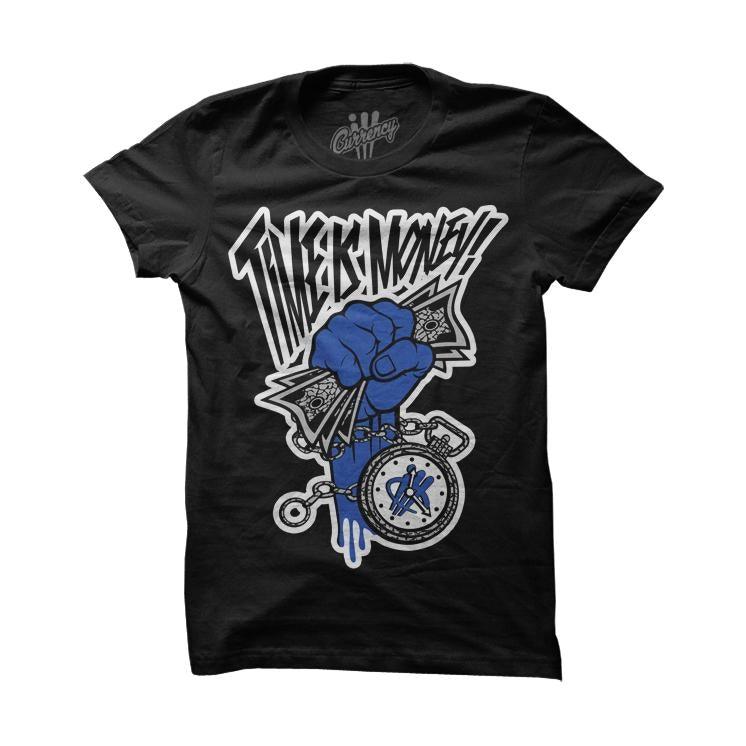 Time Is Money Blue Tee